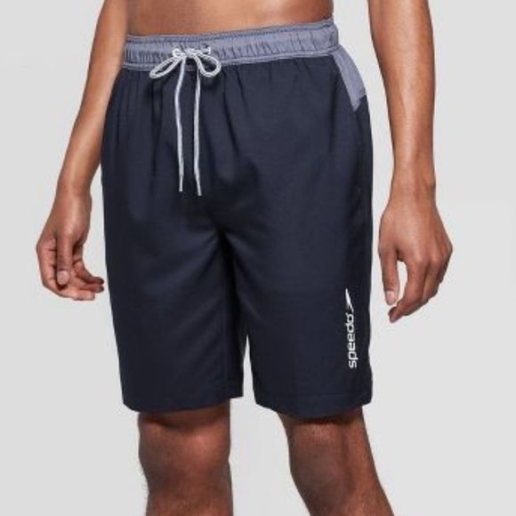 Speedo Swim Speedo Mens9 Marina Long Volley Swim Trunks Black Xxl